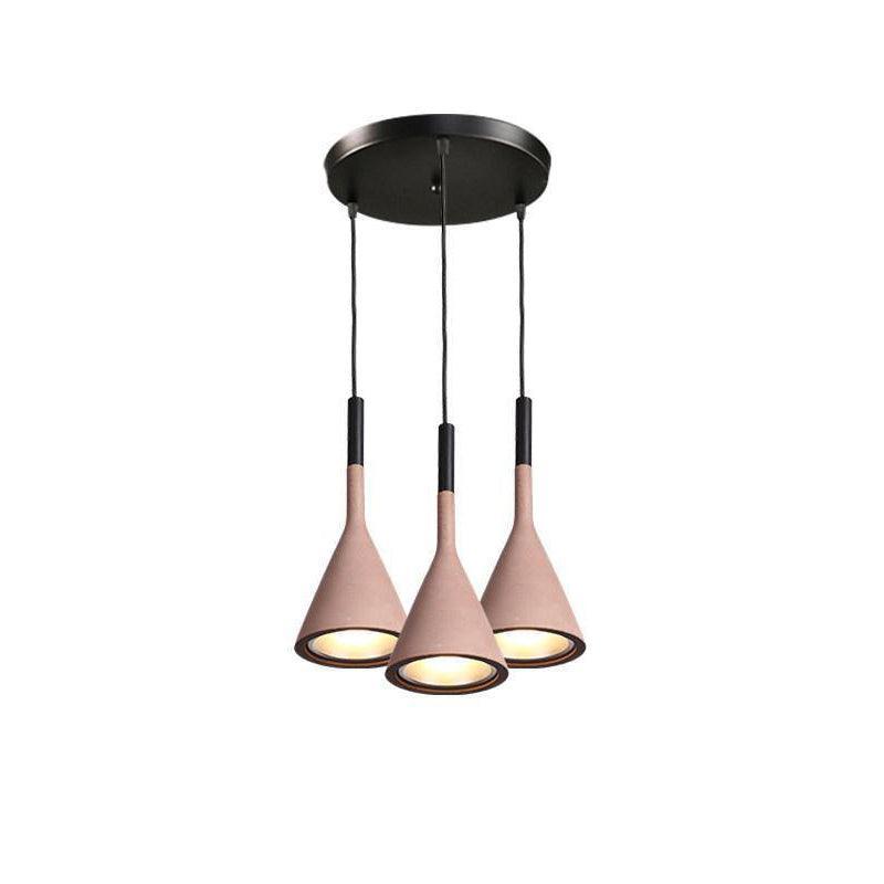 Conical Concrete Pendant Light