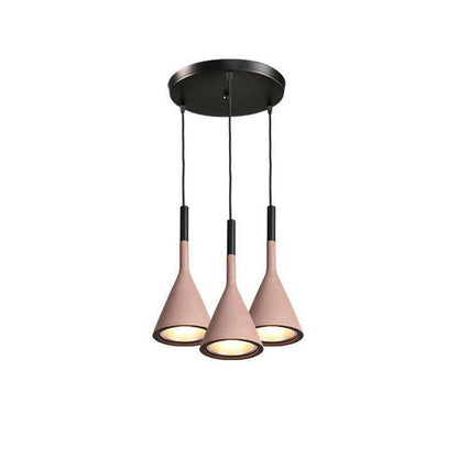 Conical Concrete Pendant Light