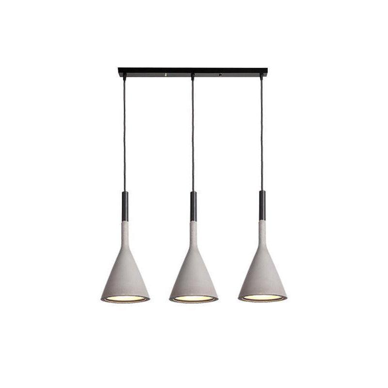 Conical Concrete Pendant Light