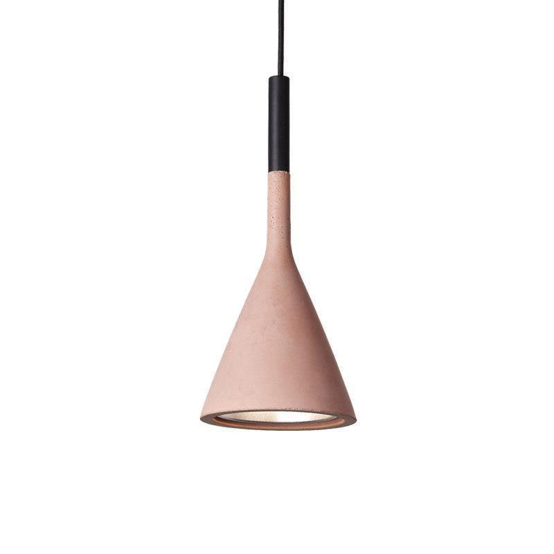 Conical Concrete Pendant Light