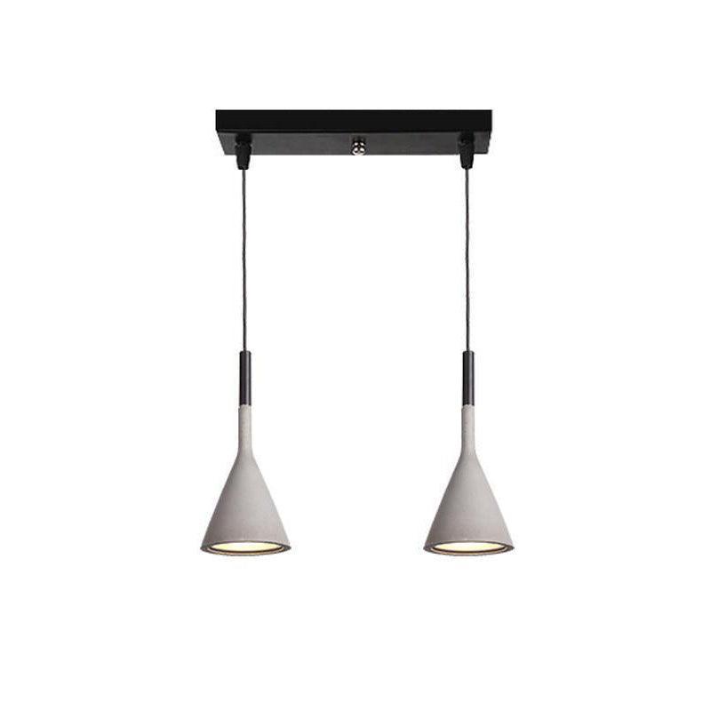 Conical Concrete Pendant Light