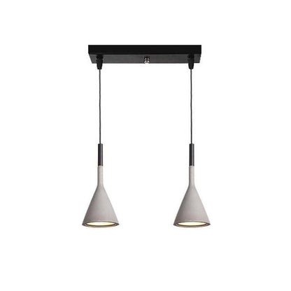 Conical Concrete Pendant Light