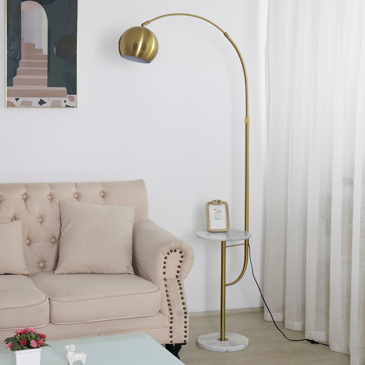 Arc Nightstand Floor Lamp