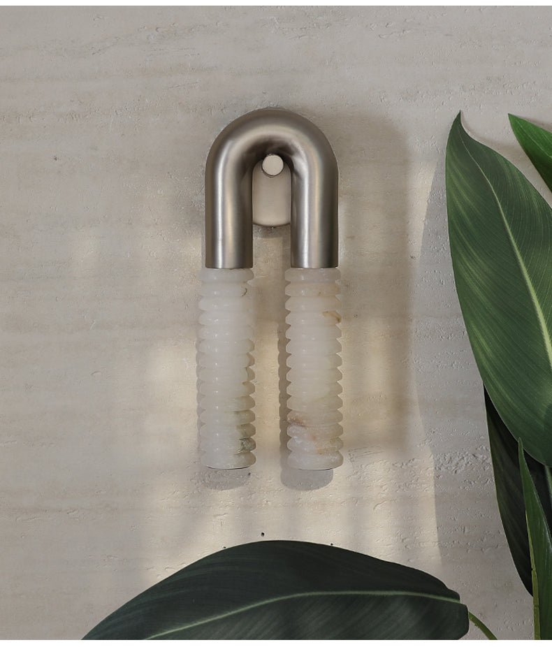 Arc Ridge Alabaster Wall Sconce