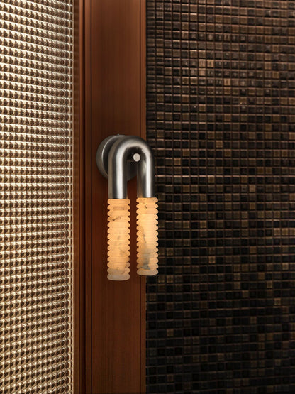 Arc Ridge Alabaster Wall Sconce