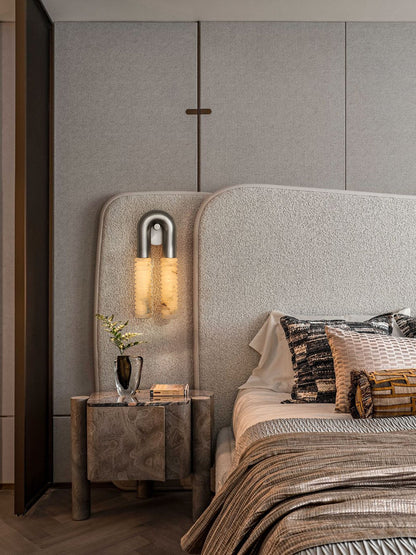 Arc Ridge Alabaster Wall Sconce