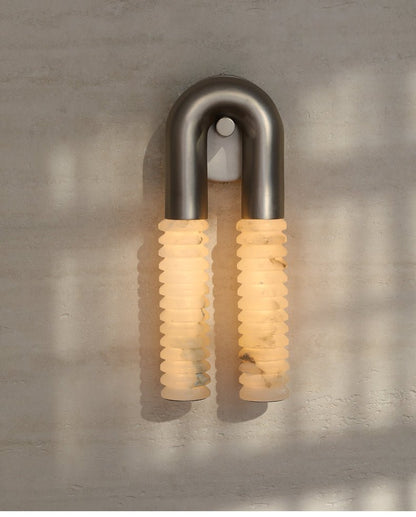 Arc Ridge Alabaster Wall Sconce