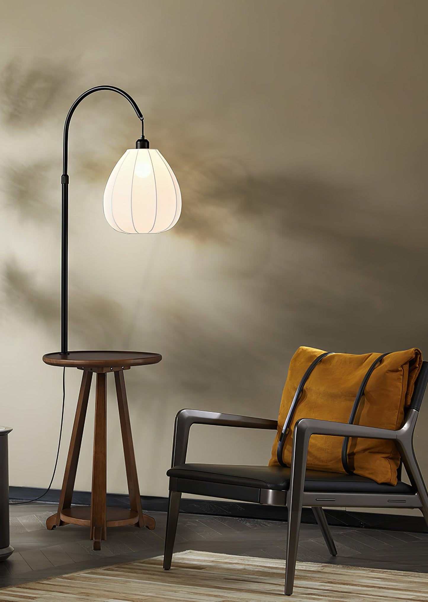 Arc Side Table Floor Lamp