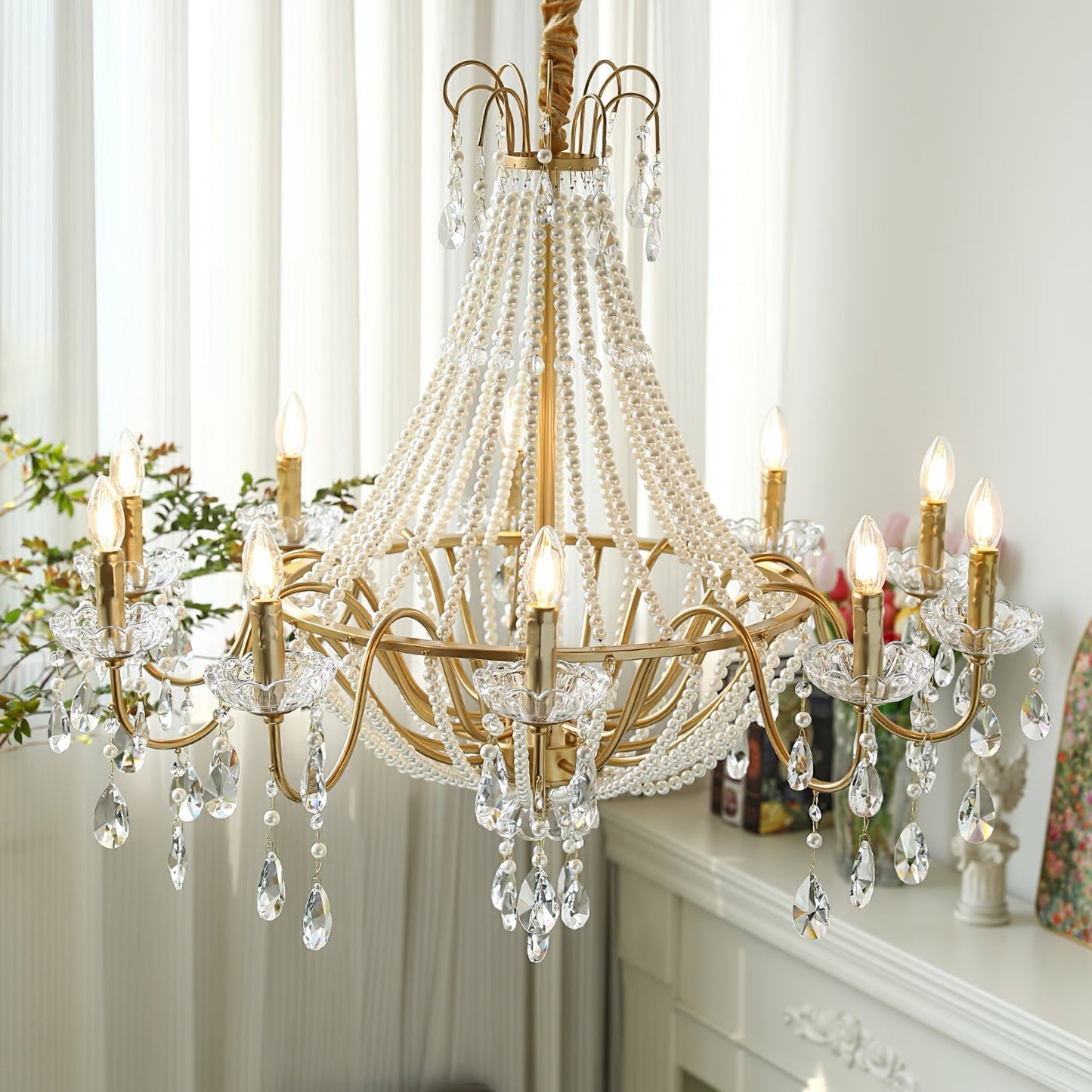 Arcadia Gold Chandelier