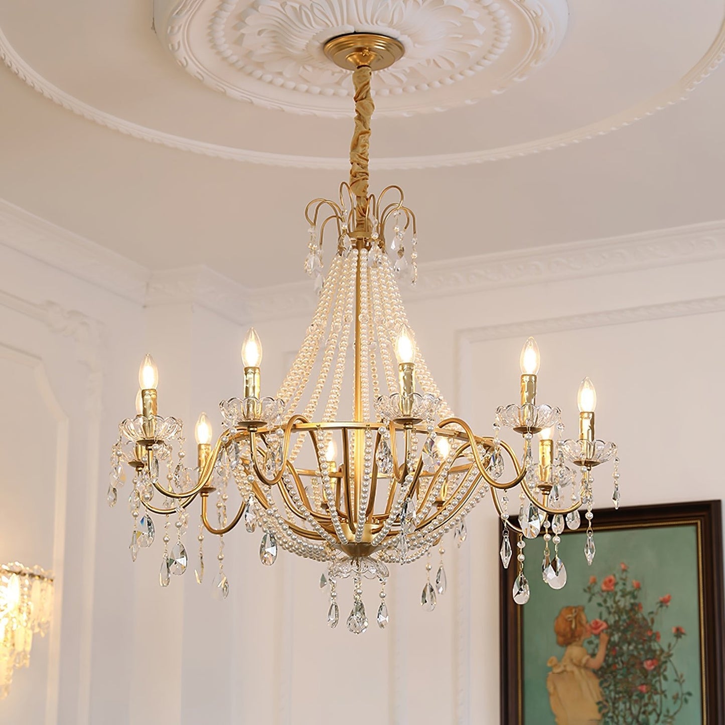 Arcadia Gold Chandelier