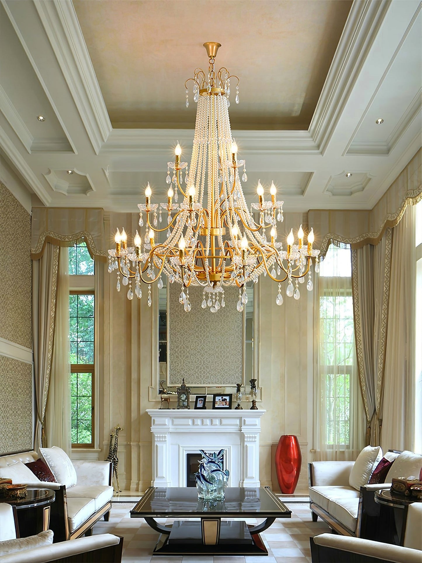 Arcadia Gold Chandelier