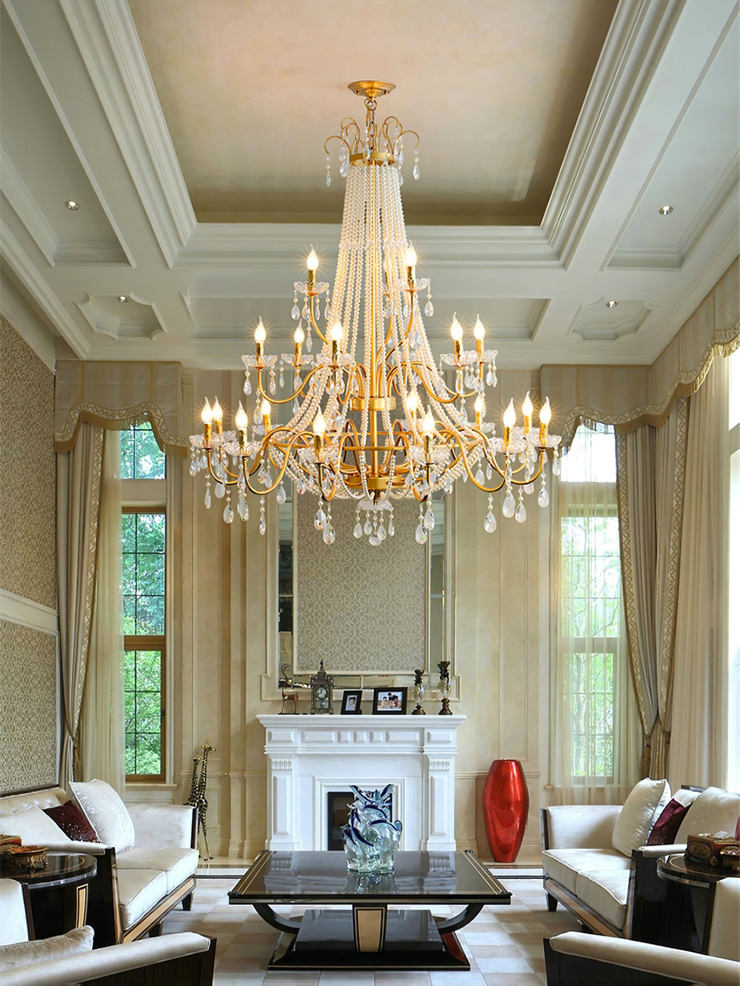 Arcadia Gold Chandelier