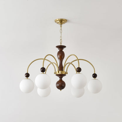 Archway Walnut Color Chandelier