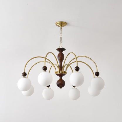 Archway Walnut Color Chandelier