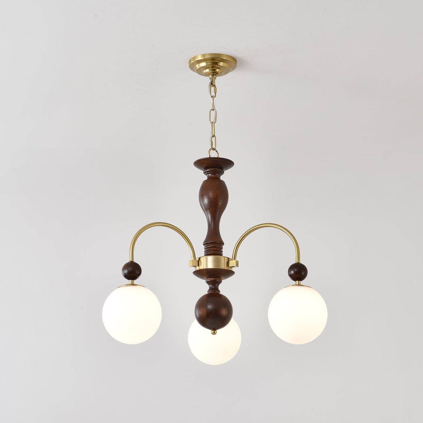 Archway Walnut Color Chandelier