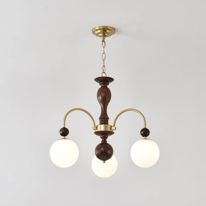 Archway Walnut Color Chandelier