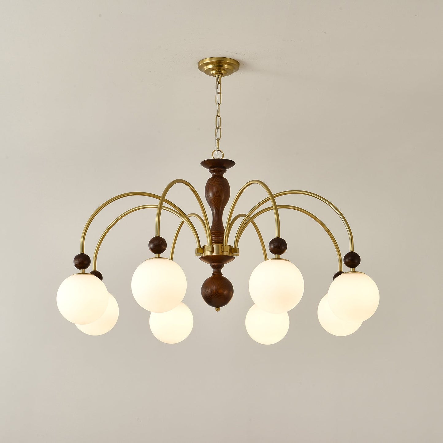 Archway Walnut Color Chandelier