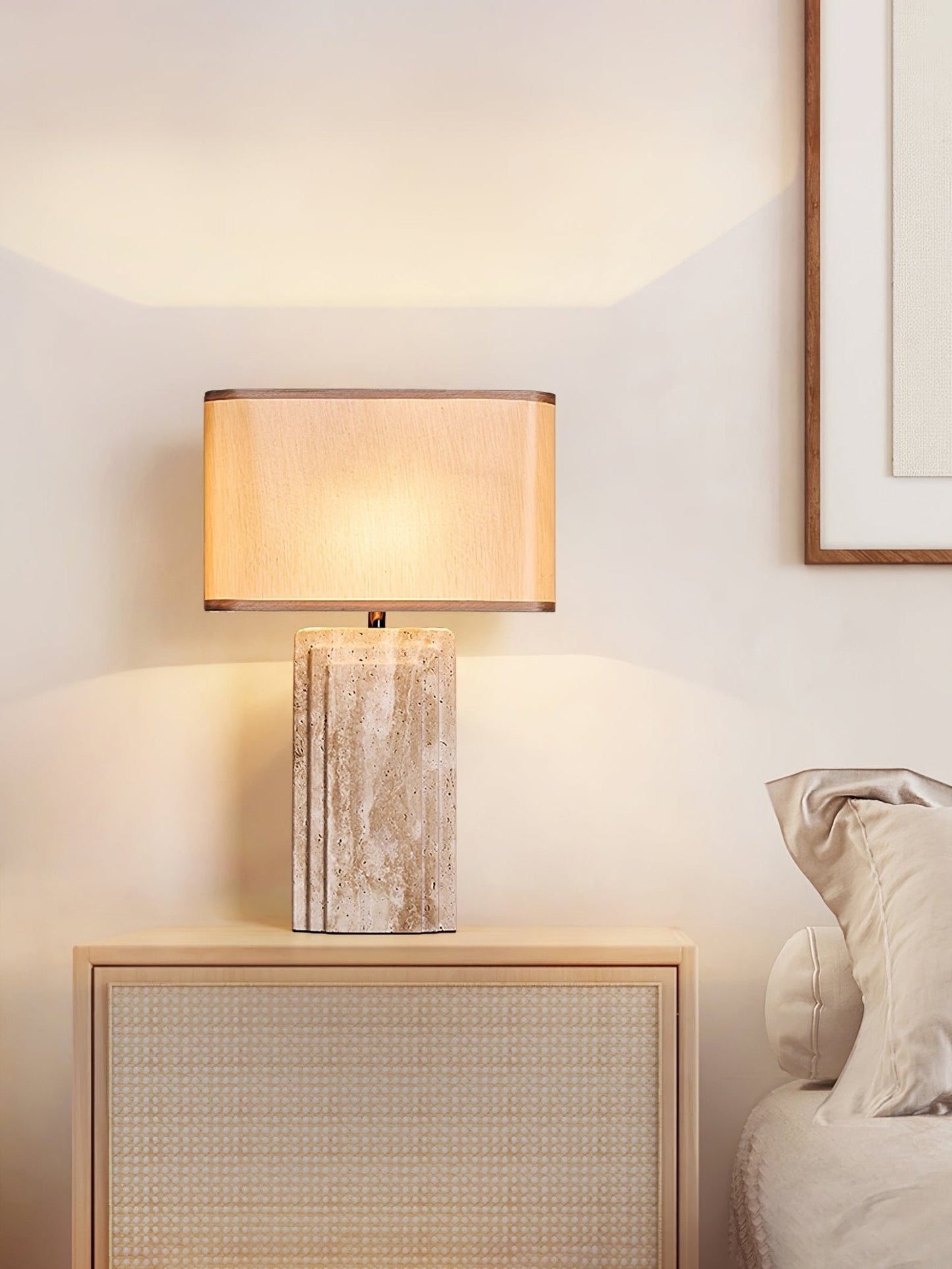 Arco Travertine Table Lamp