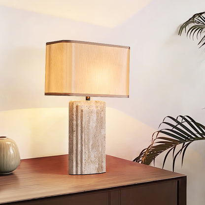 Arco Travertine Table Lamp