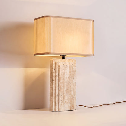 Arco Travertine Table Lamp