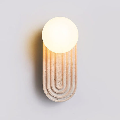 Arco Travertine Wall Light