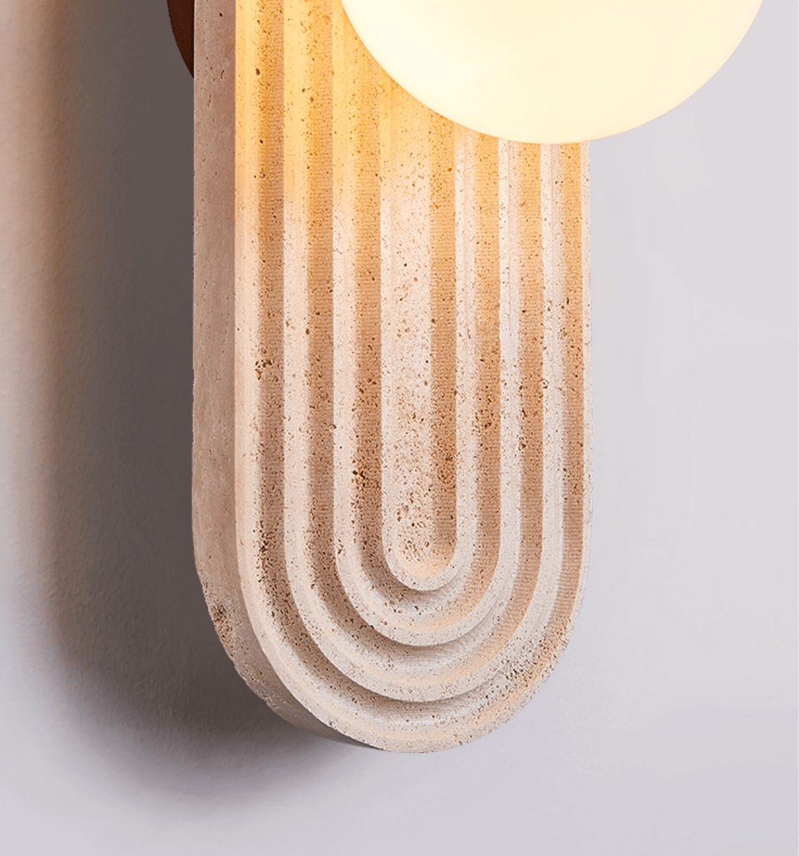 Arco Travertine Wall Light