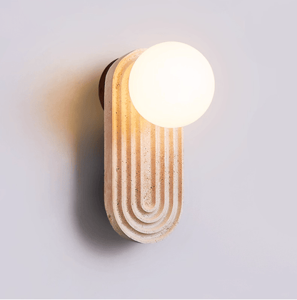 Arco Travertine Wall Light