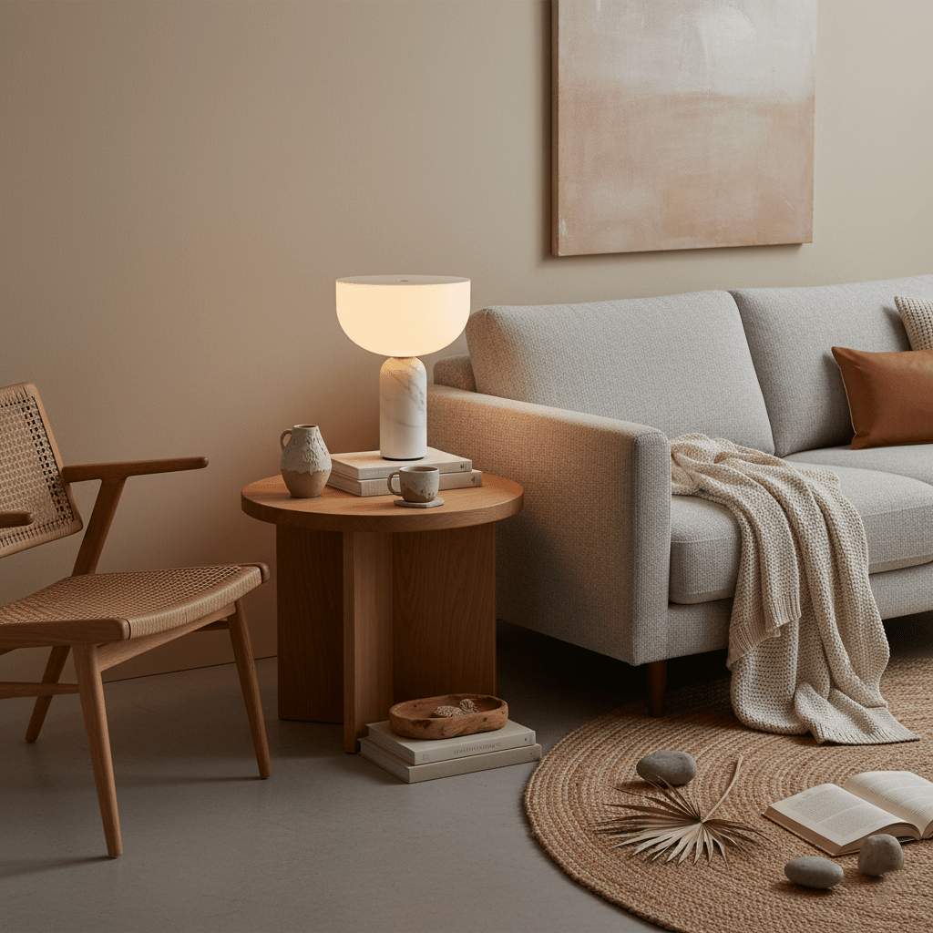 Arno Sphere Marble Table Lamp