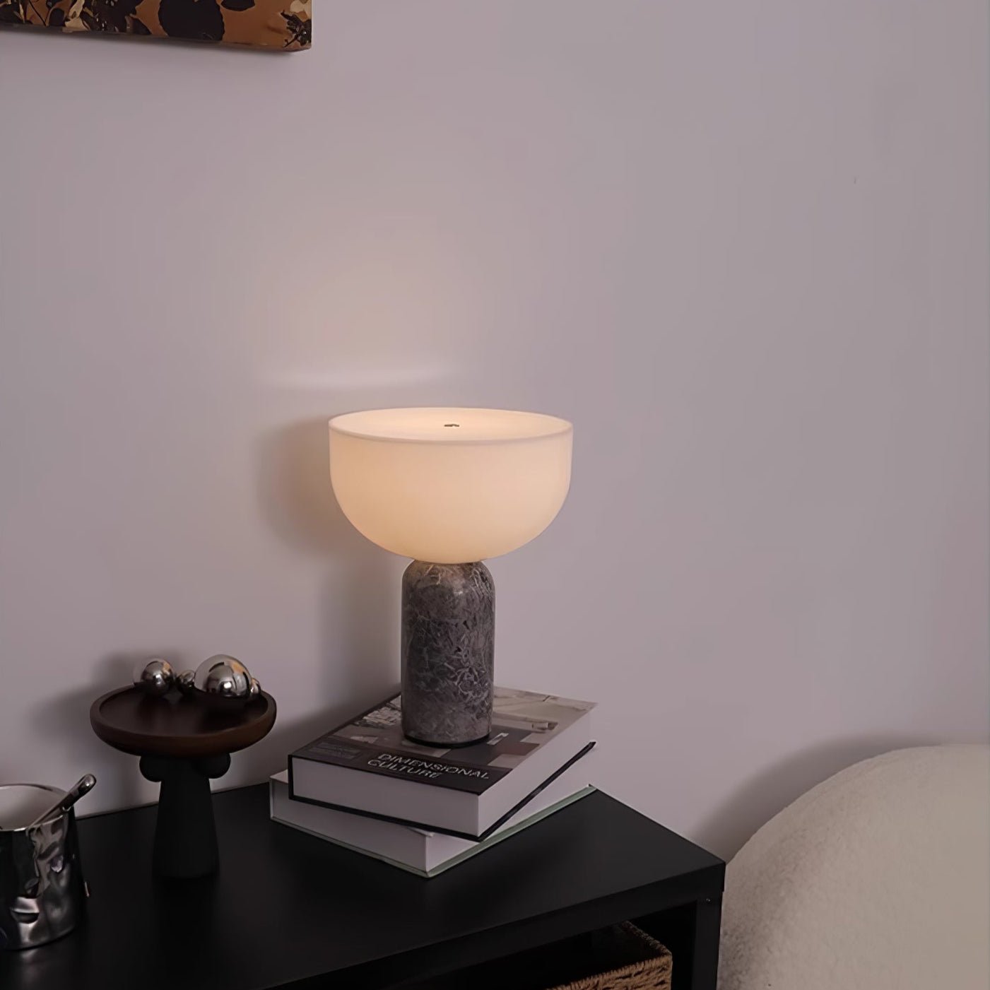 Arno Sphere Marble Table Lamp