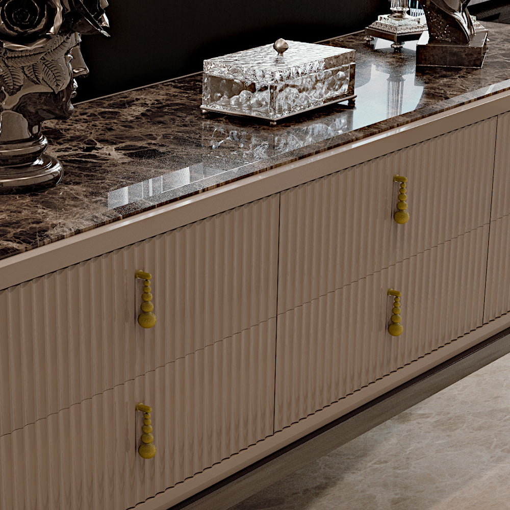 Art Deco Inspired High End 6 Drawer Buffet Sideboard