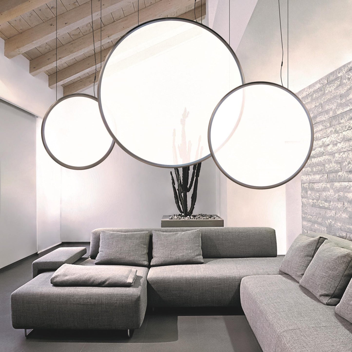 Artemide Ernesto Gismondi Discovery 39 Inch Led Large Pendant Cp438767