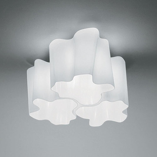 Artemide Michele De Lucchi Gerhard Reichert Logico 26 Inch 3 Light Semi Flush Mount Cp369914