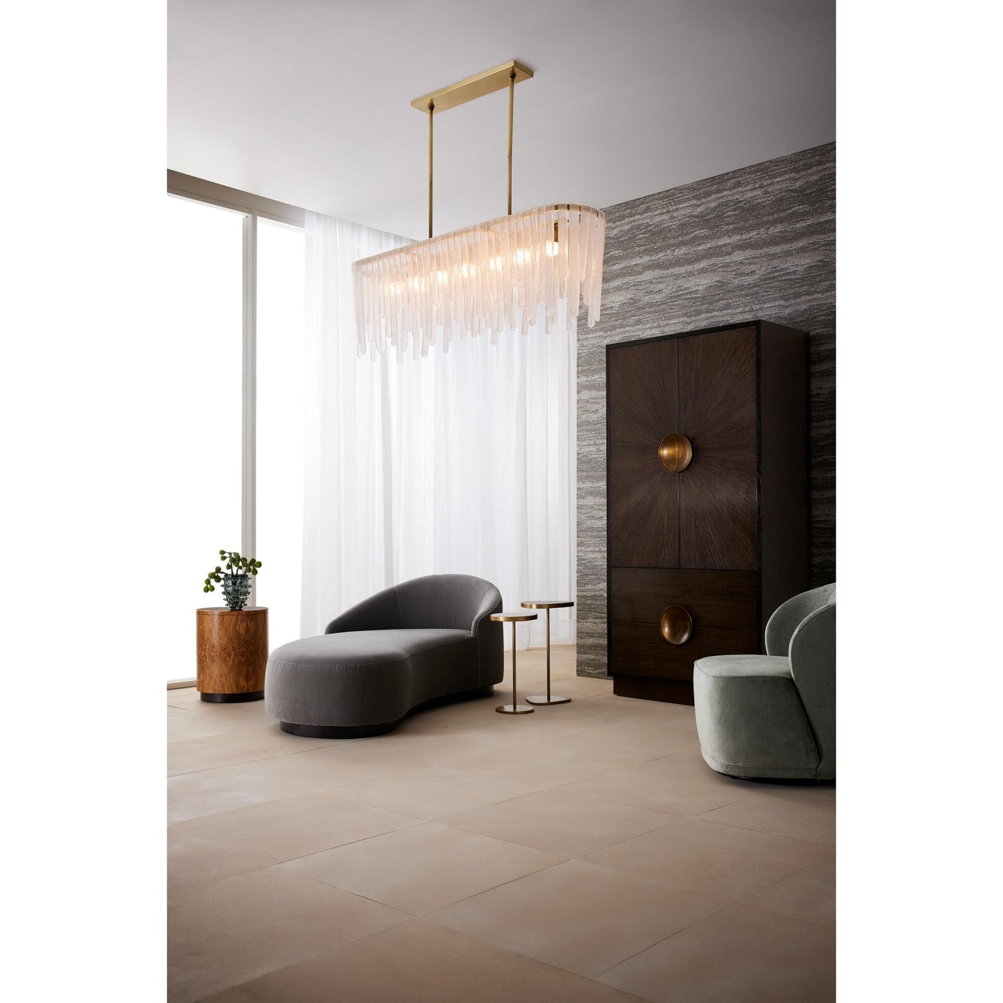 Arteriors Home Leighton 51 Inch 7 Light Linear Suspension Light Cp734010