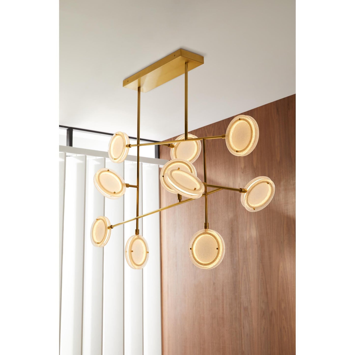 Arteriors Home Meridian 54 Inch 10 Light Led Linear Suspension Light Cp754257