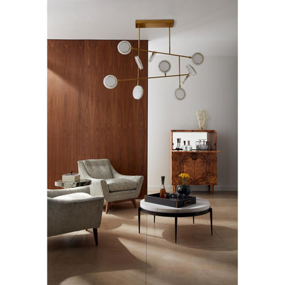 Arteriors Home Meridian 54 Inch 10 Light Led Linear Suspension Light Cp754257