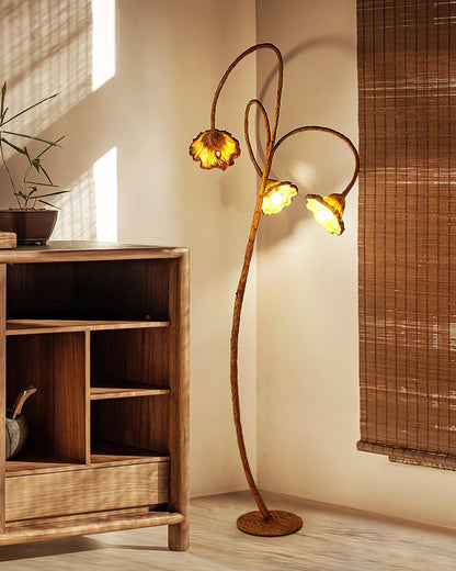 Artistic Lotus Leaf Floor Lamp