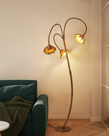 Artistic Lotus Leaf Floor Lamp