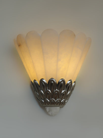 Artoria Petal Alabaster Wall Sconce
