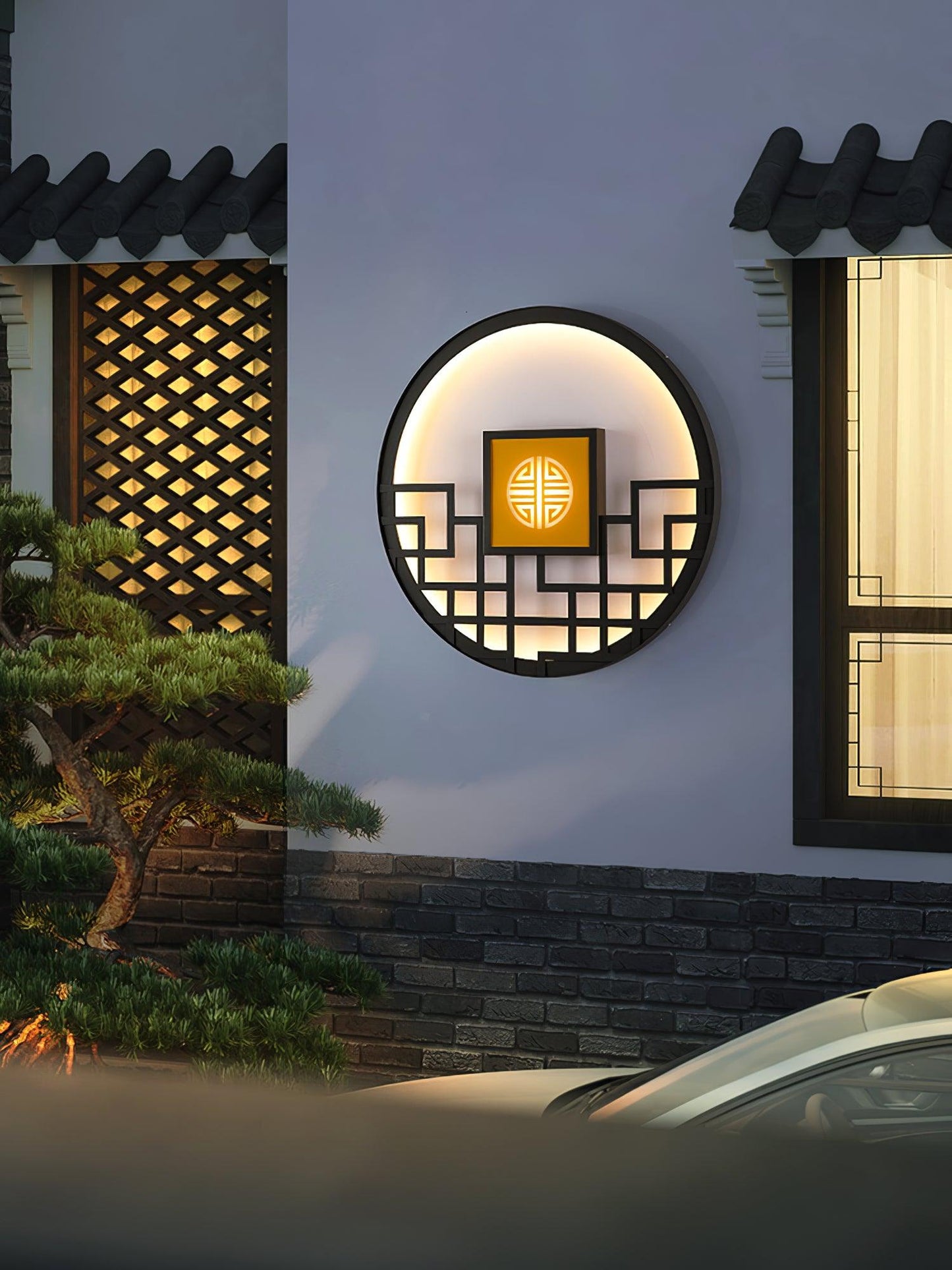 Round Outdoor Sconce Wall Light