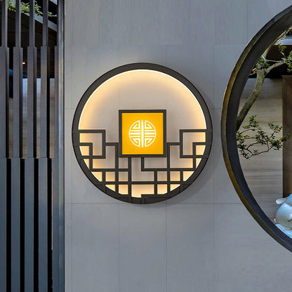 Round Outdoor Sconce Wall Light