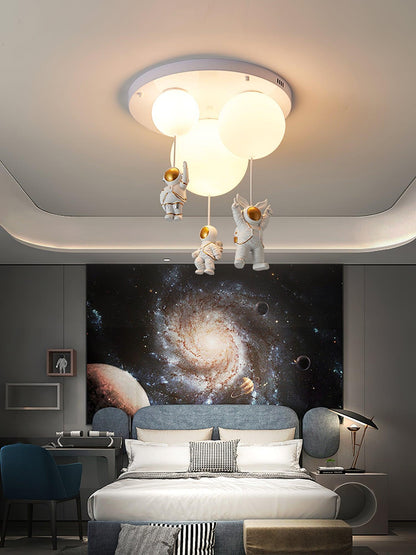 Astronaut Glossy Balloon Ceiling Lamp