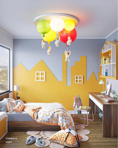 Astronaut Glossy Balloon Ceiling Lamp