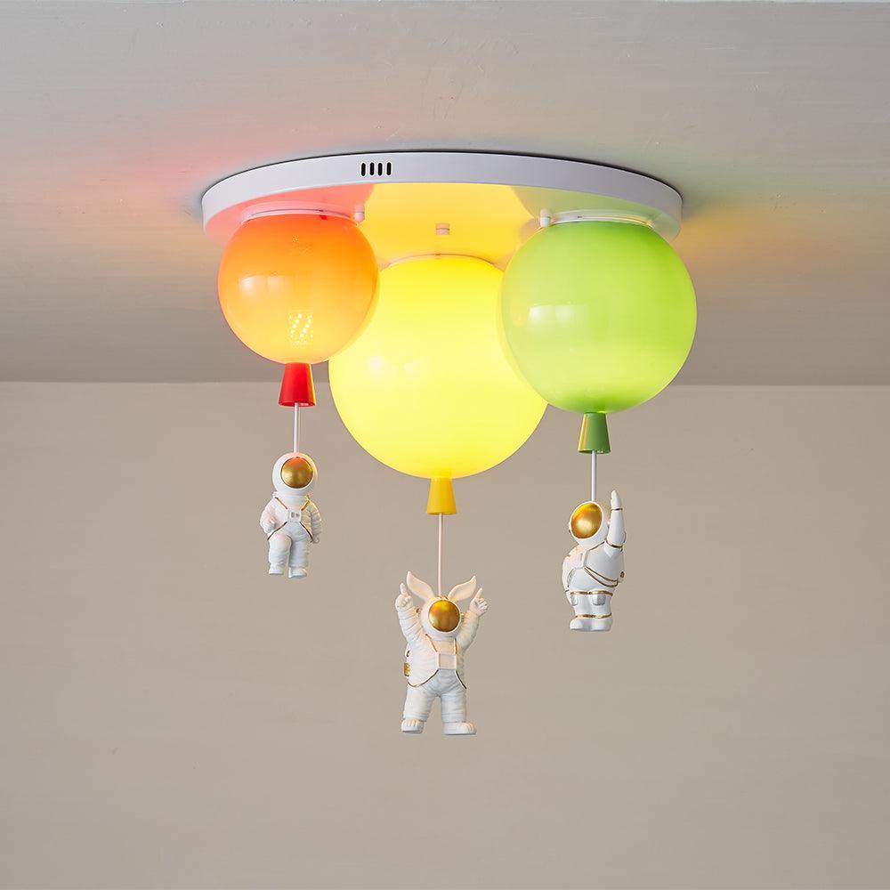 Astronaut Glossy Balloon Ceiling Lamp