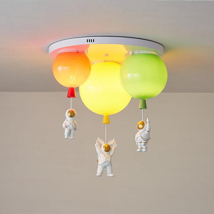 Astronaut Glossy Balloon Ceiling Lamp