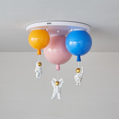 Astronaut Glossy Balloon Ceiling Lamp