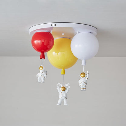 Astronaut Glossy Balloon Ceiling Lamp