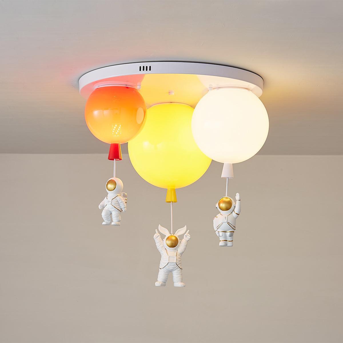 Astronaut Glossy Balloon Ceiling Lamp