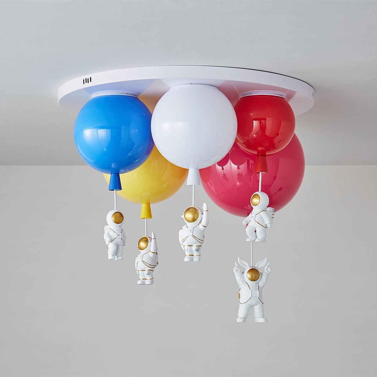 Astronaut Glossy Balloon Ceiling Lamp