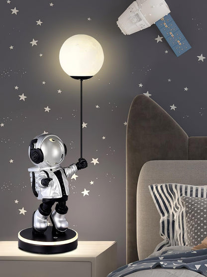 Astronaut and Planet Lamp