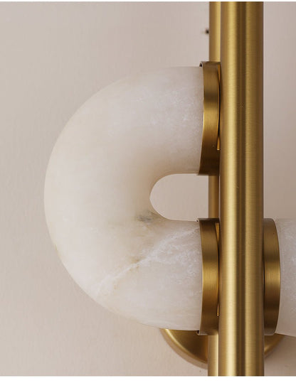 Aurelia Dual Disc Alabaster Sconce